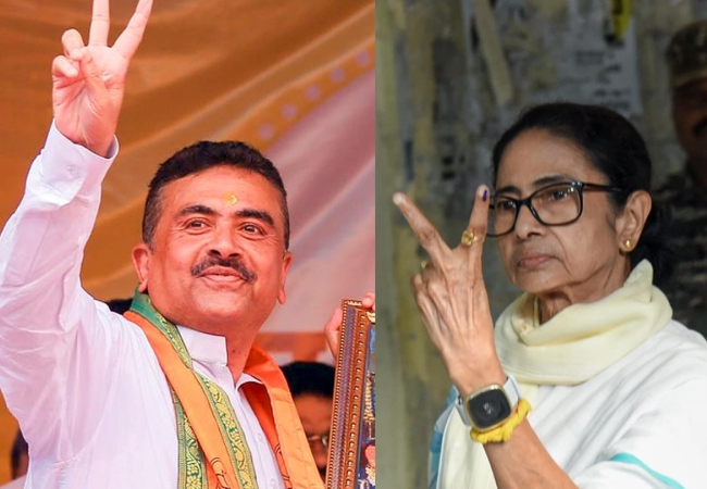 भवानीपुर में सुवेन्दु अधिकारी से CM ममता बनर्जी चल रहीं पीछे, बीजेपी उम्मीदवार ने इतने वोटों से बनाई बढ़त