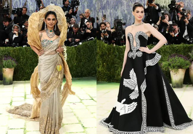 Met Gala -2026 : ईशा अंबानी ने 18 सौ कैरेट से अधिक हीरे जड़ा ब्लाउज पहना, रेड कार्पेट पर फैशन को दी नई परिभाषा