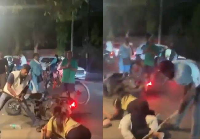 Video : ओडिशा में बीच सड़क युवक और युवती को लाठी-डंडों से पीटते रहे हैवान, भीड़ बनीं मूक दर्शक