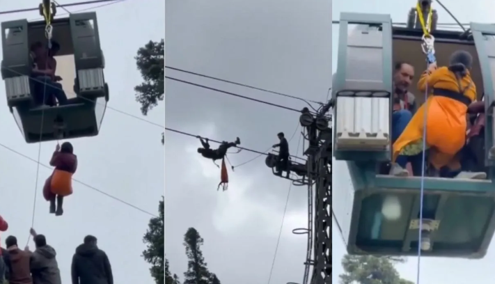 J&K :  गुलमर्ग में रोपवे में आई तकनीकी खराबी,हवा में अटके यात्री , सेना रस्सी के सहारे उतार रही नीचे