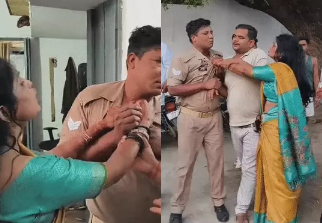तेज रफ्तार ट्रक ने मासूम को रौंदा, गुस्साई महिला ने थाने में घुसकर सिपाही की कौलर पकड़ी