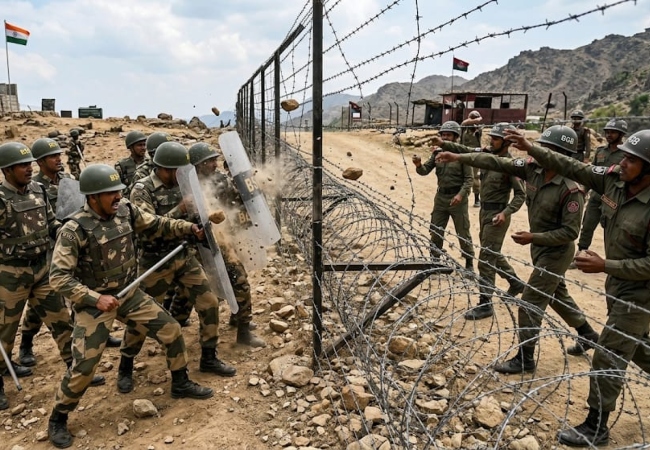 India-Bangladesh border: BGB ने किया, BSF जवानों पर पथराव