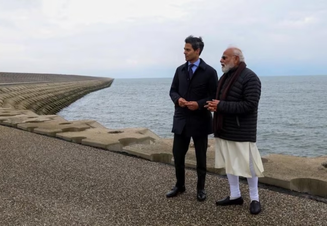 अफ्सलाउटडाइक डैम पहुंचे पीएम मोदी, बोले- नीदरलैंड का वाटर मैनेजमेंट पूरी दुनिया के लिए अदाहरण है