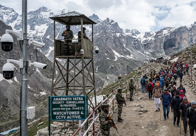 अमरनाथ यात्रा की सुरक्षा के लिए होगा, 400 कैमरे और 28 वॉच टावरों का अभेद्य पहरा!
