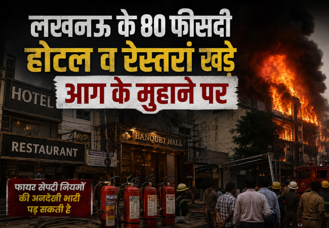 लखनऊ के 80 फीसदी होटल व रेस्तरां खड़े आग के मुहाने पर, 147 को नोटिस, 80 लाइसेंस निरस्तीकरण व 281 अवैध भवनों के ध्वस्तीकरण का आदेश दबा फाइलों में
