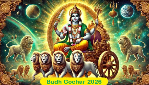 Budh Gochar 2026 :  ग्रह मंडल के राजकुमार बुध ने किया कर्क राशि में गोचर ,  इन राशियों को मिलेंगे शुभ परिणाम