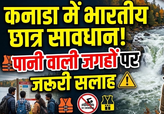 कनाडा में भारतीयों को पानी वाली जगहों पर जाते समय सावधानी बरतने की दी गई सलाह