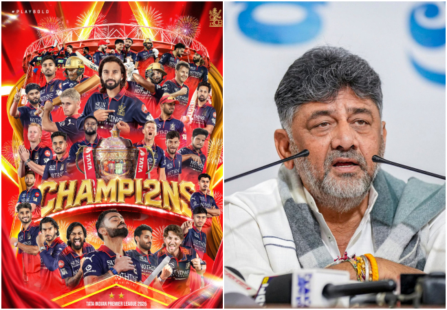 RCB के चैंपियन बनने पर नामित मुख्यमंत्री डीके शिवकुमार ने दी बधाई, बोले-'बेंगलुरु और कर्नाटक के युवाओं के साथ हुआ अन्याय'
