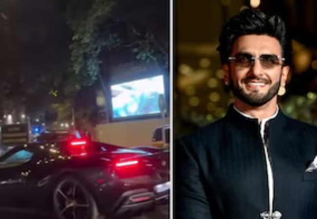 रणवीर सिंह ने खरीदी 6.36 करोड़ की लग्जरी Ferrari, मुंबई की सड़कों पर आए नजर