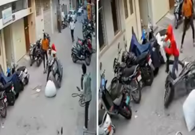 बेंगलुरु में मोबाइल स्नैचर के साथ हुआ ऐसा कि वीडियो बन गया इंटरनेट की चर्चा