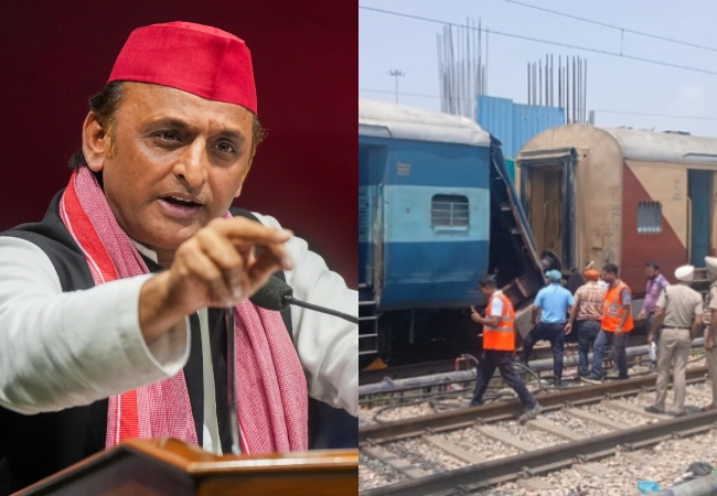 लुधियाना में ट्रेन दो हिस्सों में बंटी तो अखिलेश बोले- ‘डबल इंजन’ का दावा करनेवालों की सरकार में डिब्बे ही टूटकर ‘डबल’ हो रहे