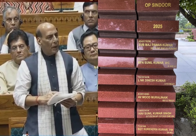 Operation Sindoor Shaheed : ऑपरेशन सिंदूर पर राजनाथ सिंह अपने पुराने बयान को लेकर घिरे, कांग्रेस बोली- हमारे जवानों के बलिदान को छिपाया गया