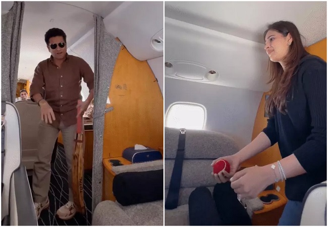 VIDEO : सचिन तेंदुलकर ने फ्लाइट में खेला क्रिकेट, लिखा- एटीट्यूड नहीं बदलना चाहिए, भले ऑल्टीट्यूड कुछ भी हो