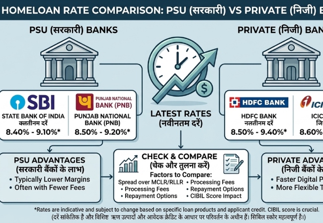 Home Loan Rate: सस्ते होम लोन की रेस में सरकारी बैंक आगे, जानिए SBI से लेकर HDFC तक की लेटेस्ट दरें