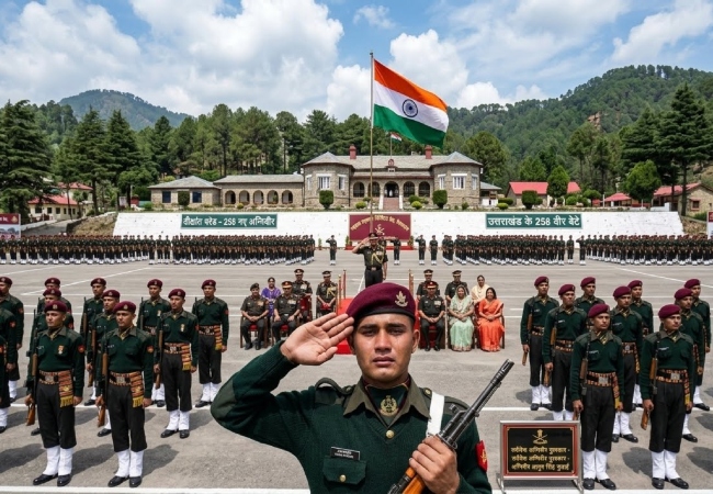 उत्तराखंड के लैंसडौन में सजी दीक्षांत परेड, देश के 258 बेटे बने अग्निवीर, सर्वश्रेष्ठ चुने गए आयुष सिंह गुसाई