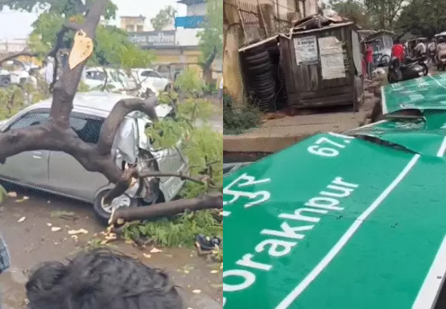 यूपी के 6 जिलों में आंधी-बारिश से पेड़-पोल उखड़े, भीषण गर्मी से मिली राहत, पांच जिलों में बारिश का अलर्ट
