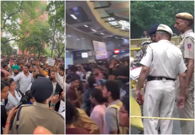 CJP Parliament March Live : कॉकरोच जनता पार्टी के मार्च से पहले संसद परिसर के पास कड़ी सुरक्षा, कई मेट्रो स्टेशनों को बंद करने का आदेश