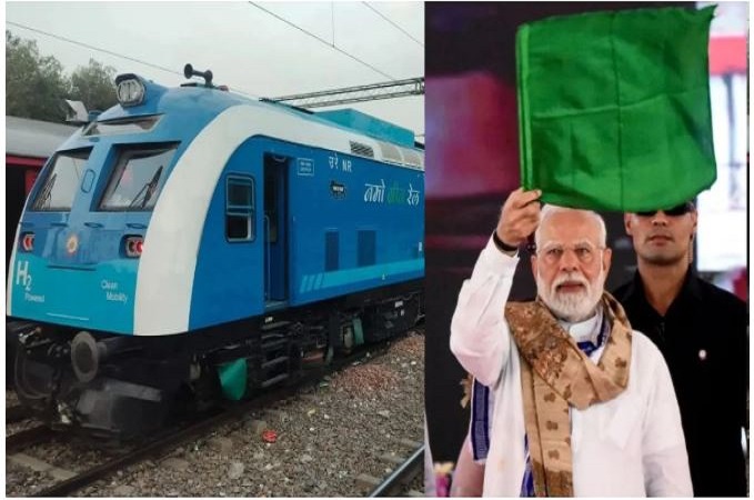 भारत की पहली हाइड्रोजन ट्रेन को पीएम मोदी ने दिखाई हरी झंडी, जींद और सोनीपत के बीच 89 किलोमीटर के रूट पर दौड़ेगी ये ट्रेन