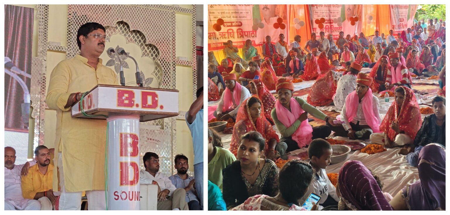 नौतनवा में मुख्यमंत्री सामूहिक विवाह योजना के तहत 220 जोड़े बने जीवनसाथी,सामाजिक सौहार्द का दिखा अनूठा संगम