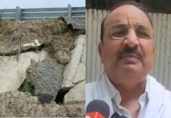 Video- उद्घाटन से पहले लखनऊ-कानपुर एक्सप्रेसवे टूटने के सवाल पर भड़के मंत्री जी, बोले- आप अपने आप सड़क बना लो...
