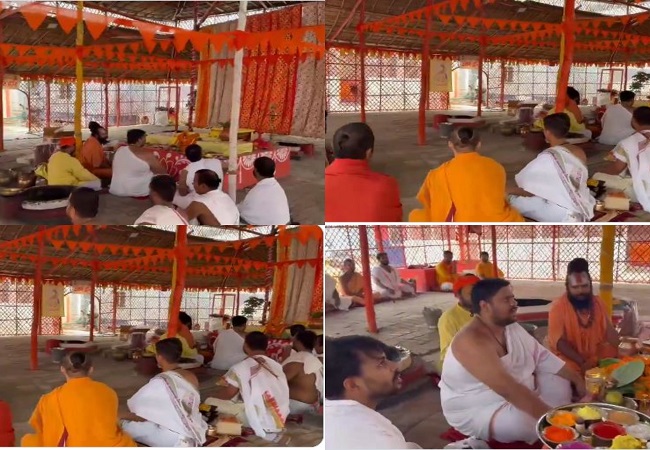 Ram Mandir Donation Theft : राम मंदिर ट्रस्ट परिसर शुद्धिकरण के लिए करा रहा है 10 दिन का प्रायश्चित पूजन, 70 वैदिक आचार्य कर रहे हैं मंत्रोच्चारण
