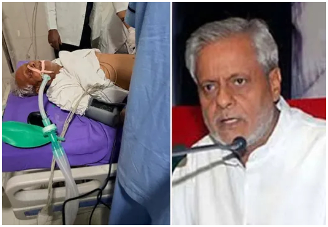 Video-सपा के वरिष्ठ नेता व पूर्व मंत्री राजेन्द्र चौधरी को पड़ा दिल का दौरा, अखिलेश यादव पहुंचे सिविल हॉस्पिटल