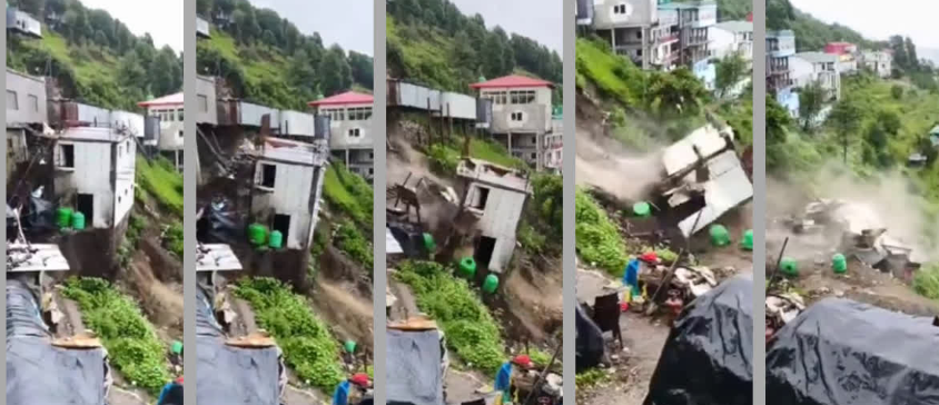 Uttarakhand Landslide Kaddukhal: उत्तखंण्ड के कद्दूखाल में भूस्खलन,सुरकंडा देवी में होटल और मकान जमींदोज, भयानक मंजर