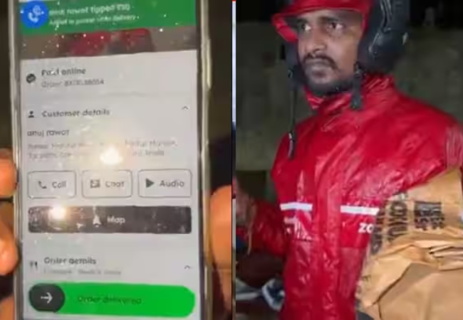 Video-इंसानियत अभी जिंदा है, जब जंतर-मंतर पहुंचा जोमैटो वाला, सब पूछने लगे-किसका ऑर्डर है? डिलीवरी बॉय ने खोला राज तो सबकी आंखों में आए आंसू