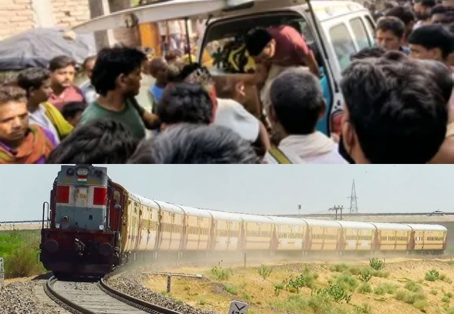 चलती ट्रेन से गिरकर मजदूर की हुई मौत, शव पहुंचने पर स्वजनों में पसरा मातम