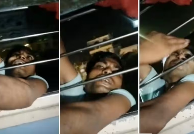 Video-मोबाइल चुराना पड़ा भारी, यात्रियों ने हाथ पकड़ लिया, चोर अगले स्टेशन तक ट्रेन से लटककर करता रहा सफर