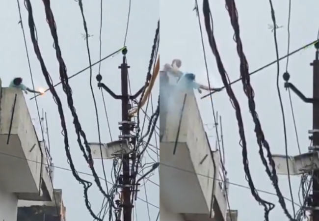 Video-11 हजार वोल्ट की लाइन पर लोहे की रॉड से मासूम पंतग छुड़ा रहा था, पोते को तड़पते देख बचाने दौड़े दादा की जिंदा जलकर मौत