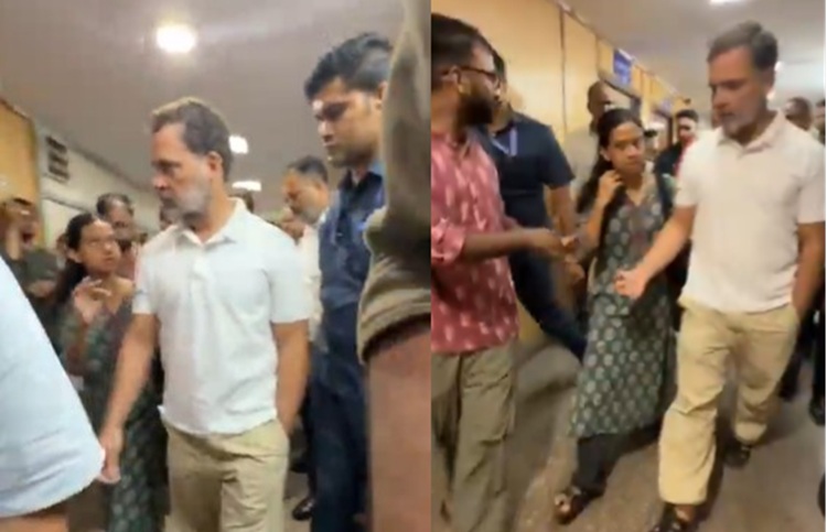 जंतर-मंतर पर प्रदर्शन में घायल छात्रों से राहुल गांधी ने की मुलाकात, कहा-आज देश में छात्रों का भविष्य रौंदा जा रहा