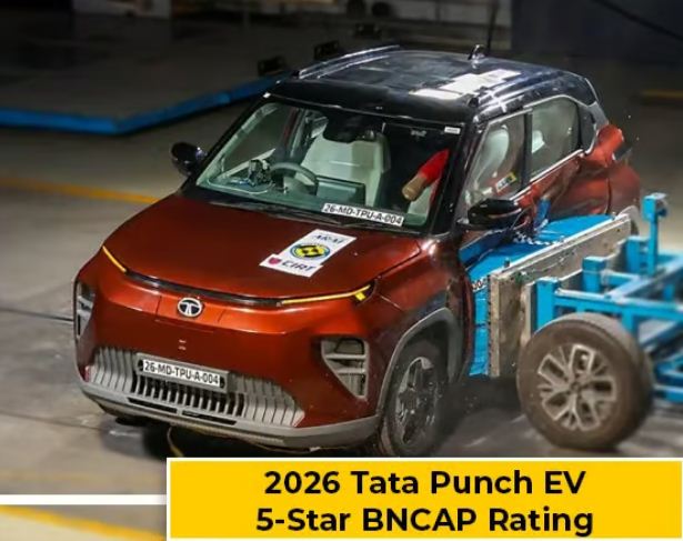 Tata Punch EV crash test : टाटा पंच EV को क्रैश टेस्ट में मिला 5-स्टार सेफ्टी रेटिंग, जानें फीचर्स