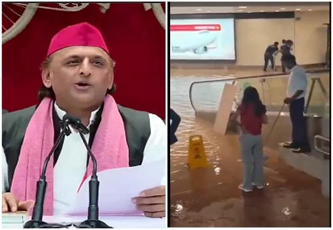 नोएडा हवाई अड्डे पर जलभराव के बाद अखिलश ने कसा तंज, बोले-जहां भाजपा सरकार, वहां महाभ्रष्टाचार, अब क्या एअरपोर्ट पर नाव चलेगी?