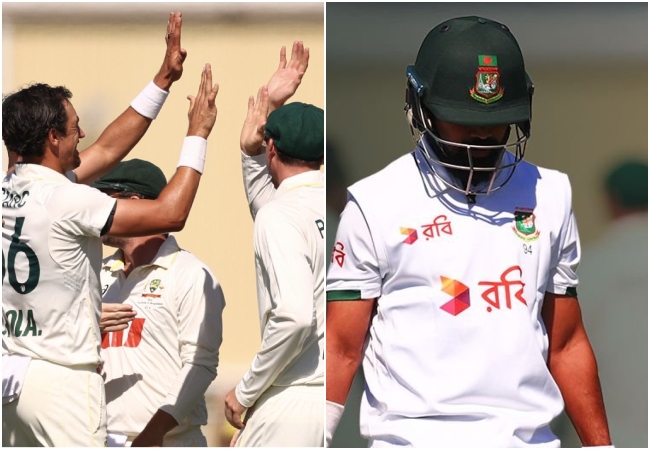 AUS vs BAN : ऑस्ट्रेलियाई गेंदबाजों का दूसरे टेस्ट में जबरदस्त पलटवार, बांग्लादेशी टीम को 64 रनों पर किया ढेर