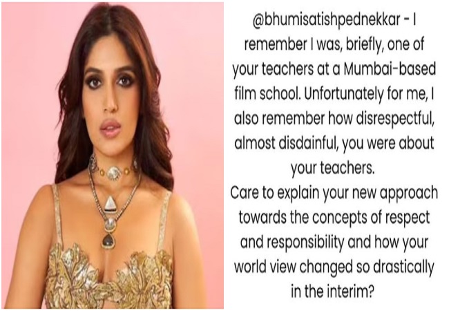 भूमि पेडनेकर ने Gen Z को पढ़ाया संस्कृति का पाठ, तो उनकी ही टीचर ने पूछा अब जिम्मेदारी और सम्मान पर तुम्हारी नई अप्रोच कैसे बन गई?
