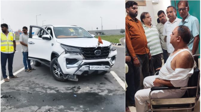 सपा विधायक आशुतोष मौर्य उर्फ राजू सड़क हादसे में घायल, बदायूं में गंगा एक्सप्रेसवे के समीप कारों की भिड़ंत