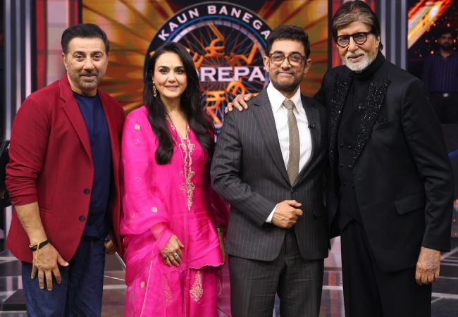 KBC 18 : पहली बार पहुंचे सनी देओल, पहले ही एपिसोड में आमिर की बात पर बिग बी ने दी वॉर्निंग!