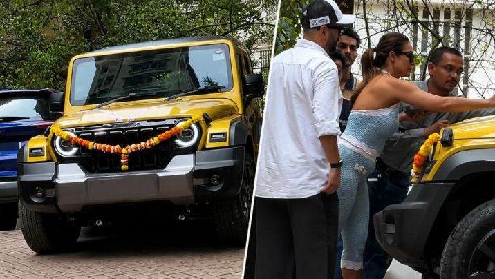 Malaika Arora Mahindra Thar Roxx :  मलायका अरोड़ा के घर आई नई महिंद्रा थार रॉक्स, जानें इंजन और कीमत