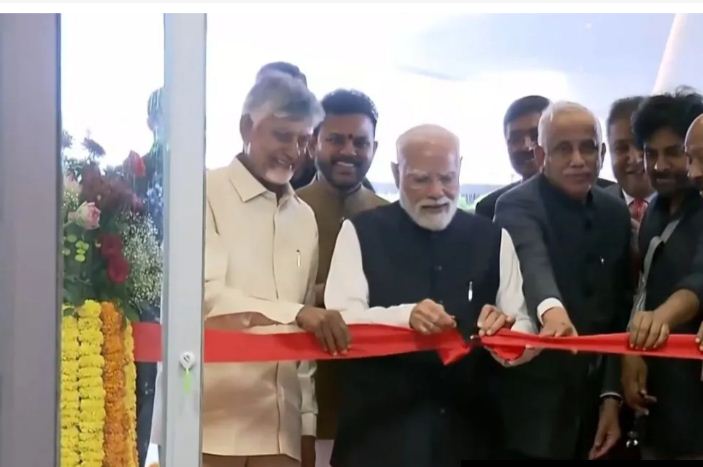 PM Modi ने किया भोगपुरम इंटरनेशनल एयरपोर्ट का उद्घाटन, आंध्र को मिला 7वां हवाई अड्डा