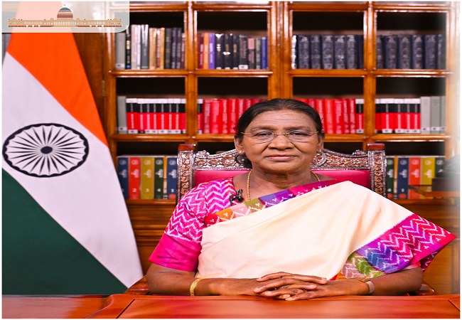 राष्ट्रपति द्रौपदी मुर्मू का राष्ट्र के नाम संबोधन, बोलीं- हम आधुनिक भारत के निर्माण की ओर अग्रसर, देश को सर्वश्रेष्ठ बनाने के लिए काम करें