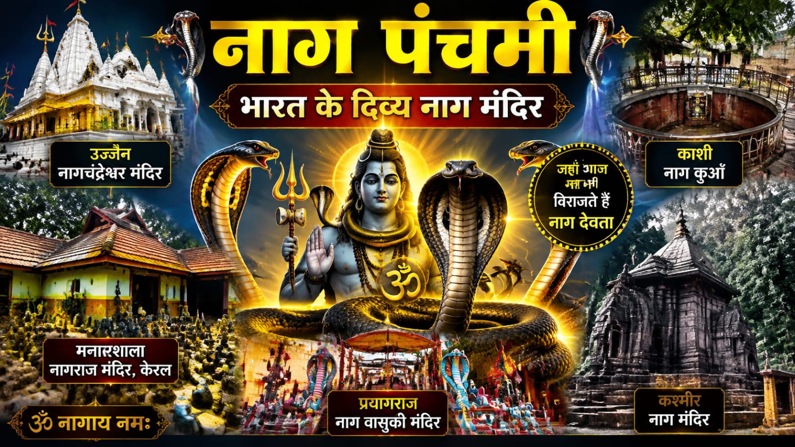 India's famous Naga temples : भारत के प्रसिद्ध नाग मंदिर जहां होती है नाग देवता की पूजा, दर्शन से सर्प दोष से मिलती है मुक्ति