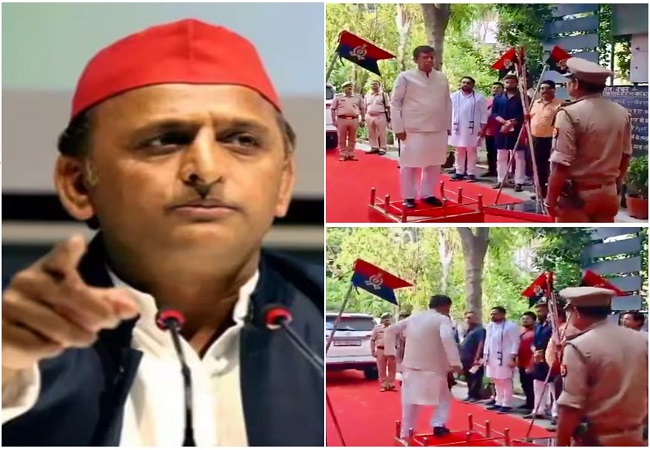 सतीश महाना के राष्ट्रगान बीच में छोड़ने पर अखिलेश यादव का हमला, बोले-'मोदी-योगी बताएं क्या कर रहे हैं कार्रवाई...'