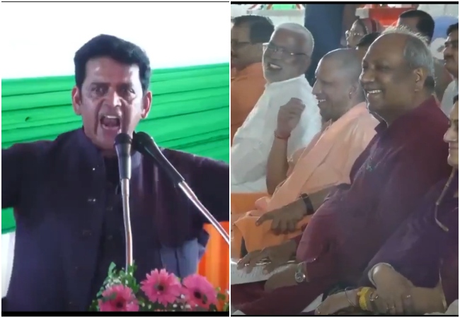 Video- 'गोरखपुर मुझे स्पेन लगता है...' BJP सांसद रवि किशन का भाषण सुन हंसी नहीं रोक पाए सीएम योगी