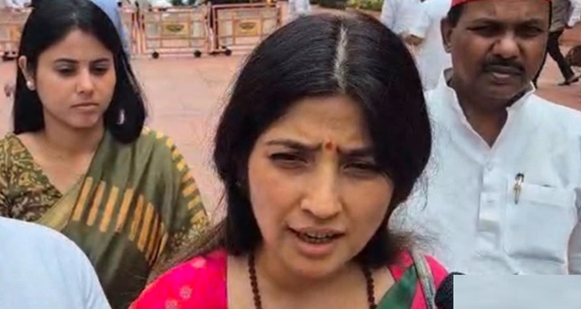 पूरे देश पर RSS-BJP की विचारधारा थोपी जा रही, 14-15 साल की बेटियों से मंगवाई जा रही माफी: डिंपल यादव