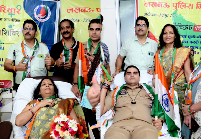 'एक हाथ तिरंगा, एक हाथ रक्तदान' 45 रक्तदाताओं ने किया महादान, CMS बोले- आज आप केवल रक्त नहीं, बल्कि किसी के जीवन की आशा कर रहे हैं दान