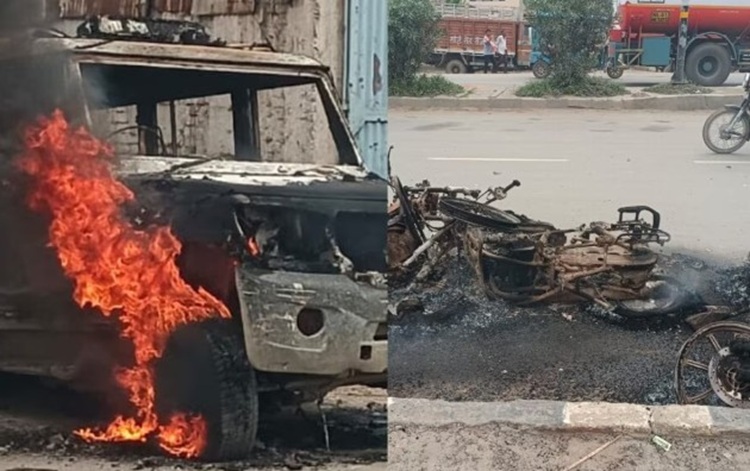 Bihar News: सड़क हादसे में युवक की मौत के बाद पटना में बवाल, प्रदर्शनकारियों ने कई गाड़ियों में लगाई आग, पुलिस भी किया पथराव