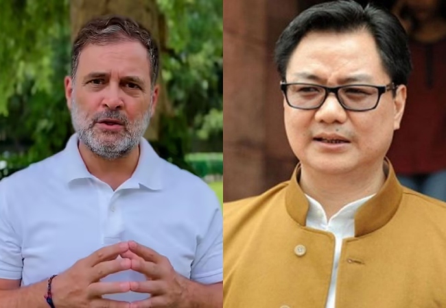 '2023 का क़ानून लागू कीजिए, बिना किसी शर्त के...' महिला आरक्षण पर राहुल गांधी का किरेन रिजिजू को जवाब