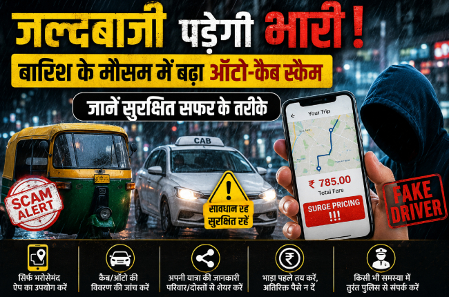 राइड बुक करते समय रखें ये सावधानियां, बारिश के मौसम में बढ़ा ऑटो-कैब स्कैम, जानें सुरक्षित सफर का तरीका