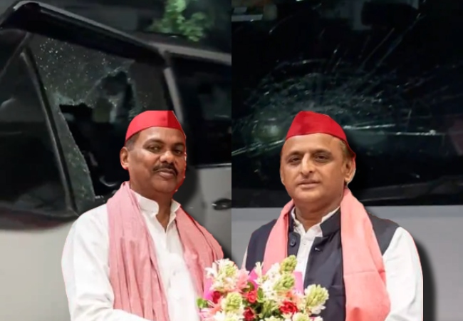 सपा सांसद लक्ष्मीकांत निषाद की गाड़ी पर हमला : अखिलेश बोले- भाजपा 2024 की ‘महा हार’ से उबरने के लिए अपनाना चाहती है ‘लठतांत्रिक’ तरीके